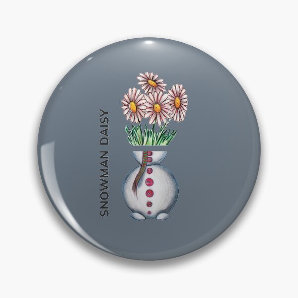 Item preview, SNOWMAN DAISY by FrankenDuo grey lavender designed and sold by FrankenDuo.