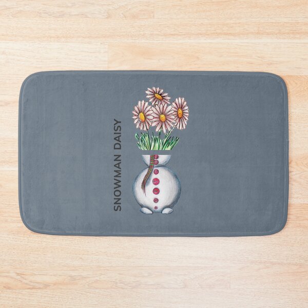 Item preview, SNOWMAN DAISY by FrankenDuo grey lavender designed and sold by FrankenDuo.