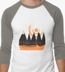 Sunny Mountain Pass Men's Baseball ¾ T-Shirt
