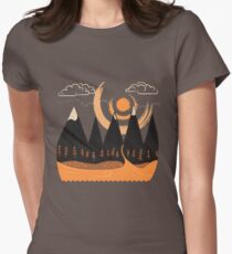 Sunny Mountain Pass Women's Fitted T-Shirt