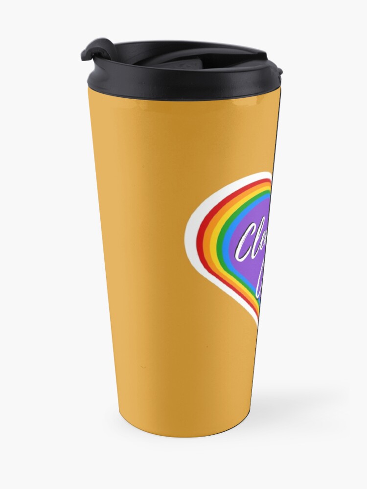 Alternate view of Clean Is Clean Retro Valentine Spray Bottle Cleaning Lady Gifts Travel Mug