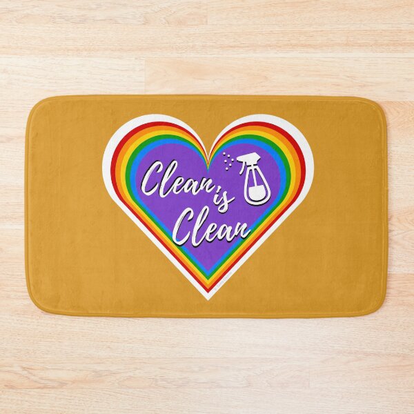 Item preview, Clean Is Clean Retro Valentine Spray Bottle Cleaning Lady Gifts designed and sold by SavvyCleaner.
