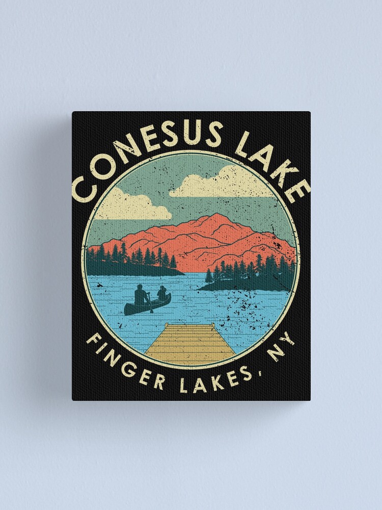 "Finger Lakes NY New York Conesus Lake product" Canvas Print by