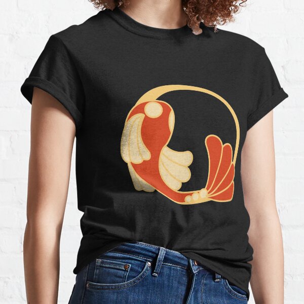 Small Koï fish design and pattern in orange color Classic T-Shirt