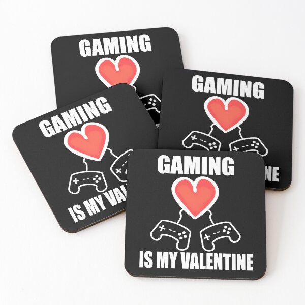 Item preview, Gaming is my Valentine - Black designed and sold by BusyMonkeys.