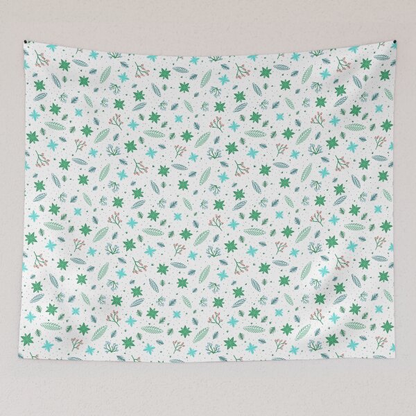Item preview, Plant pattern | winter | pattern | folk | White designed and sold by Betti-Wolf.