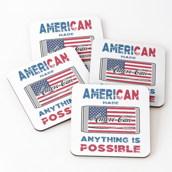 Item preview, American Flag Patriotic Drinks Can Design designed and sold by Status71.