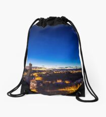sunset at the village Drawstring Bag
