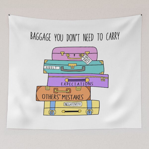 Item preview, Baggage you don't need to carry art designed and sold by AznavourByKarin.