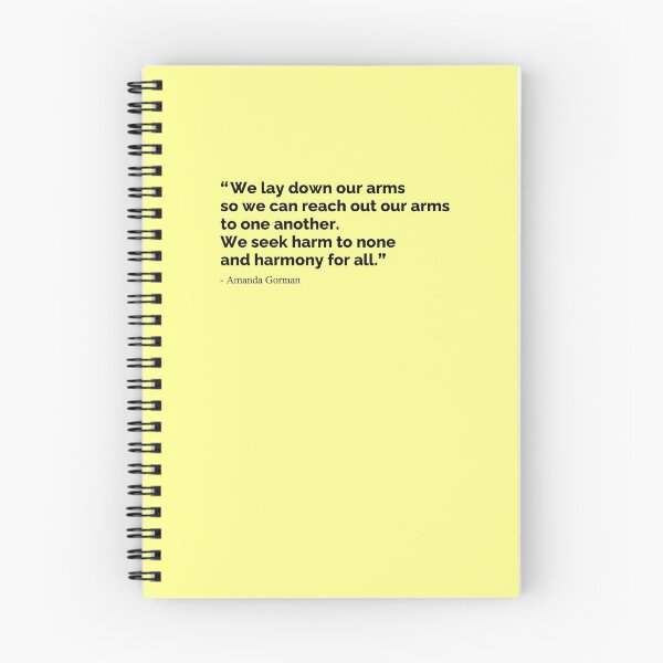 Item preview, Amanda Gorman’s inauguration poem ‘The Hill We Climb’ designed and sold by SerenaMinimal.