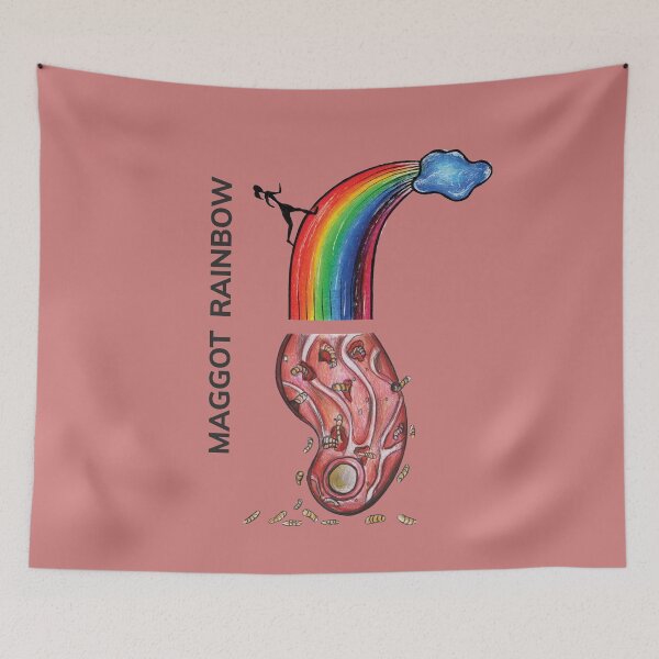 Item preview, MAGGOT RAINBOW by FrankenDuo dirty pink designed and sold by FrankenDuo.