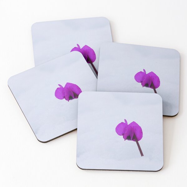 Item preview, Pink Cyclamen Flower in Snow designed and sold by pluspixels.