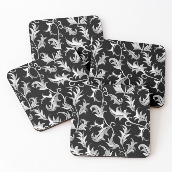 Item preview, Hand Painted Art Nouveau Vines - Moody Velvet  designed and sold by TigaTiga.