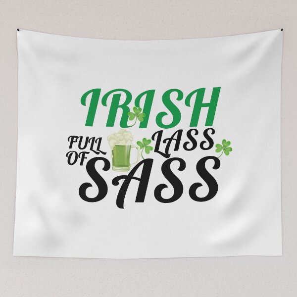 Item preview, Irish Lass Full Of Sass - St Patrick's Day designed and sold by mewsis.