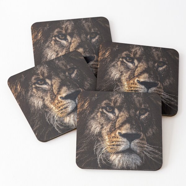 Item preview, Africa's Big Five - #1 of 5 - Male African Lion Portrait designed and sold by wazoosi.