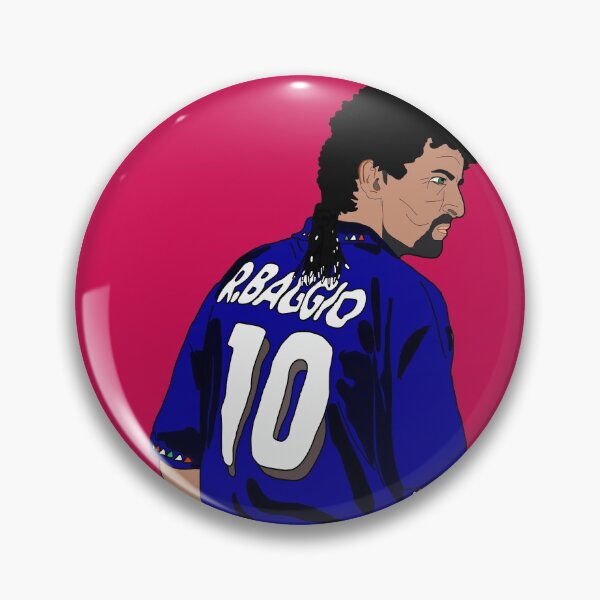 Item preview, Roberto Baggio Italia90 portrait designed and sold by TheSportsDraw.