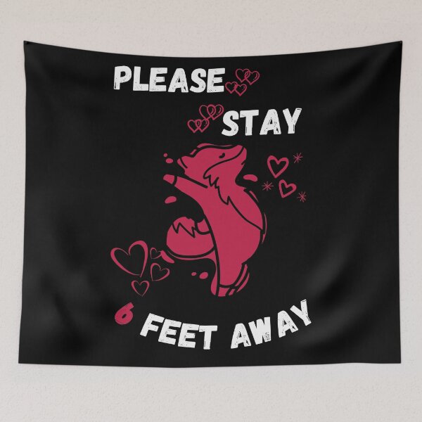 Item preview, Please stay 6 Feet Away Funny Valentines Day- Small Bear With Yoga Pose For Animals Lover designed and sold by arteesy.