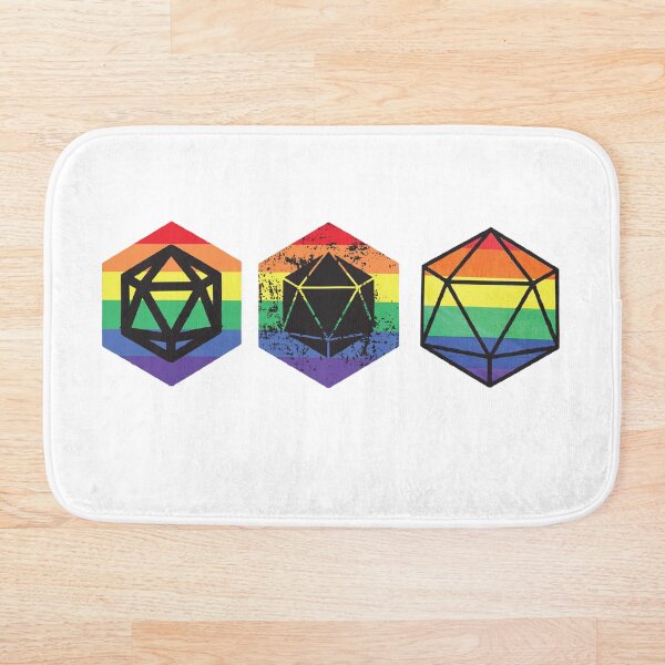 Aperçu de l'œuvre Donjons et Dragons Gay Pride Colors D20 créée et vendue par NickiCollings.