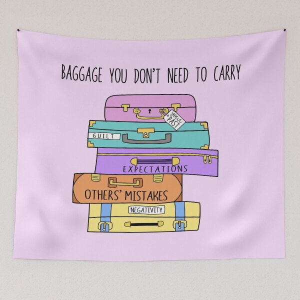 Item preview, Copy of Baggage you don't need to carry art designed and sold by AznavourByKarin.