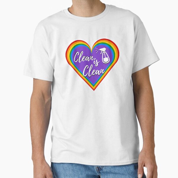 Item preview, Clean Is Clean Retro Valentine Spray Bottle Cleaning Lady Gifts designed and sold by SavvyCleaner.