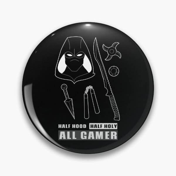 Item preview, HALF HOOD HALF HOLY ALL GAMER Crazy Cool Meme Quote designed and sold by LevelUpMerch.