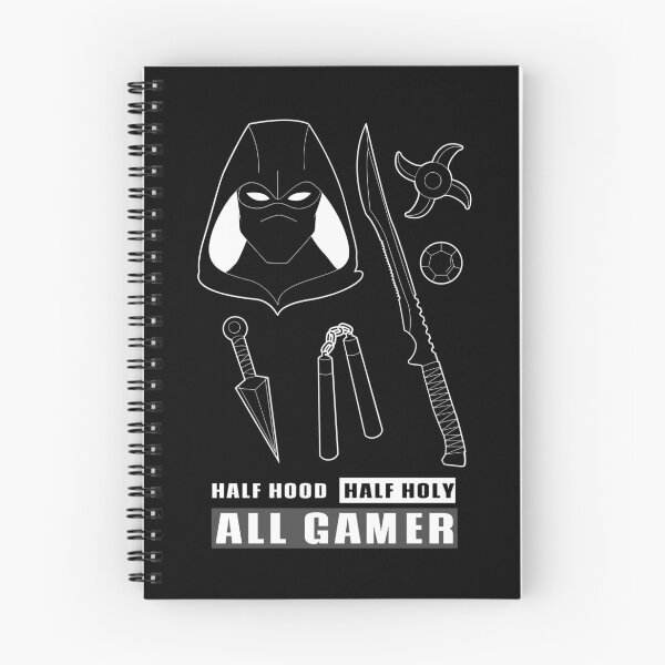 Item preview, HALF HOOD HALF HOLY ALL GAMER Crazy Cool Meme Quote designed and sold by LevelUpMerch.