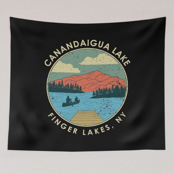 Item preview, Finger Lakes NY New York Canandaigua Lake print designed and sold by jakehughes2015.