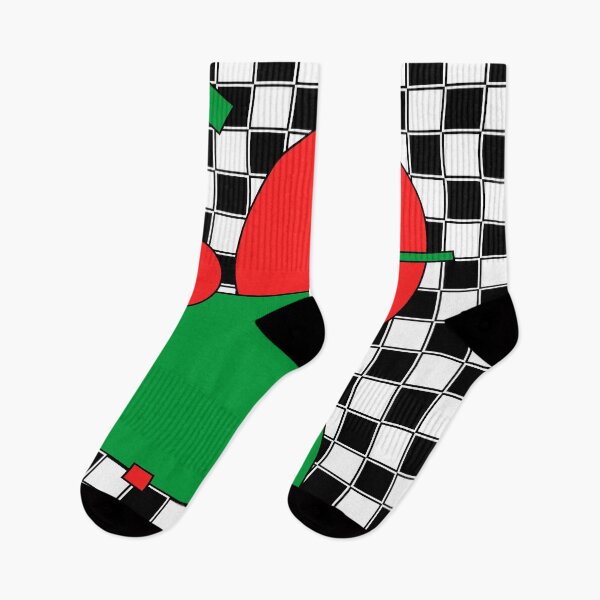 Item preview, 90's Red and Green |  abstract geometric designed and sold by TeuntjeFleur.