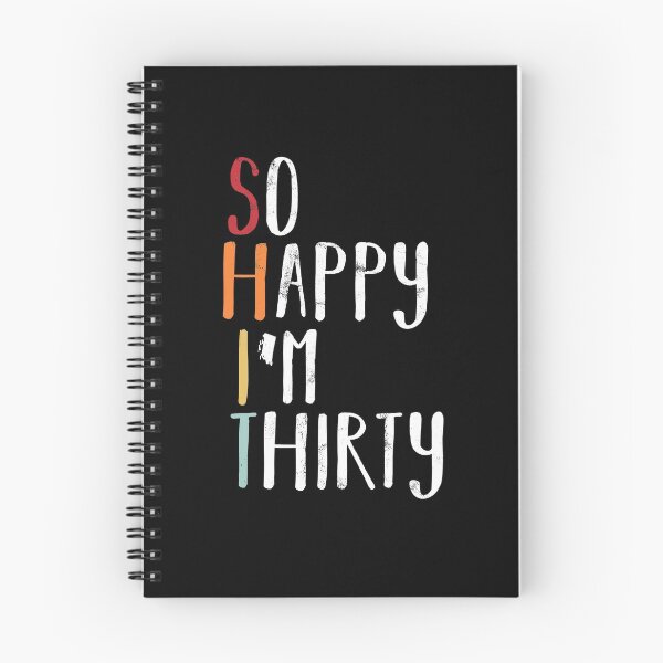Item preview, So Happy I'm Thirty - Vintage Funny 30th Birthday designed and sold by majuga.