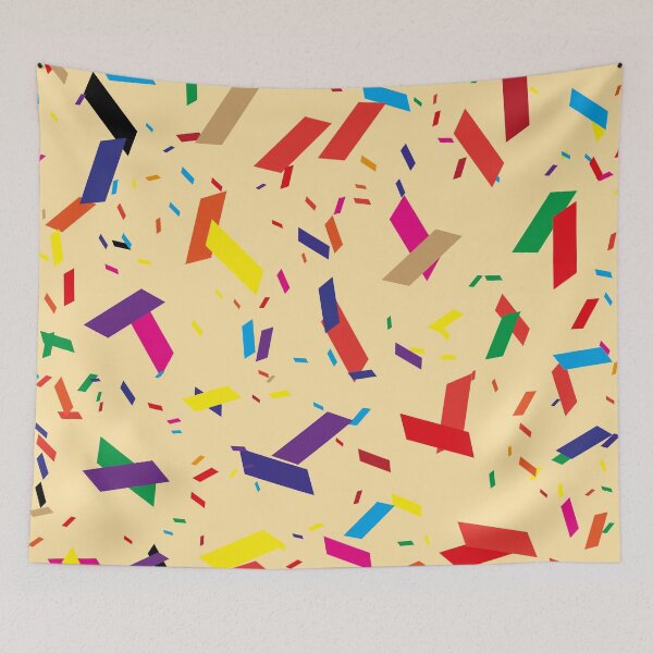 Item preview, Different color parallelogram confetti designed and sold by digoarpi.