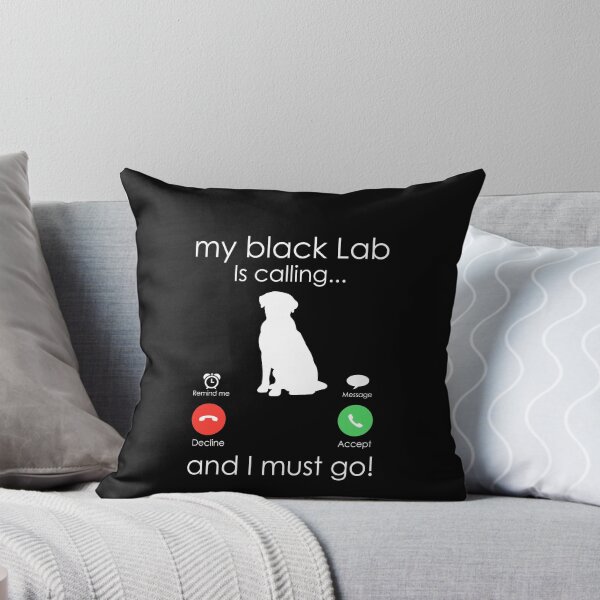 Item preview, Black Labrador is Calling. Funny Dog Owner Gift designed and sold by majuga.