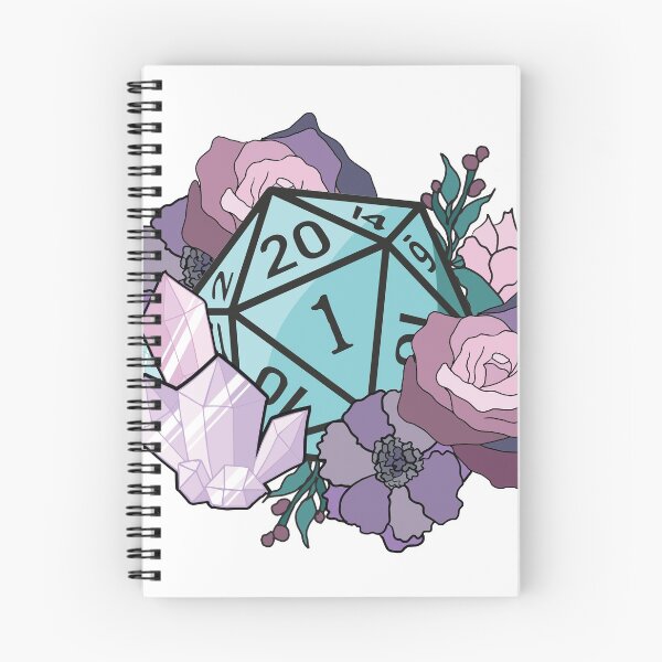 Item preview, Dungeons and Dragons Pastel Flowers D20 Dice designed and sold by NickiCollings.