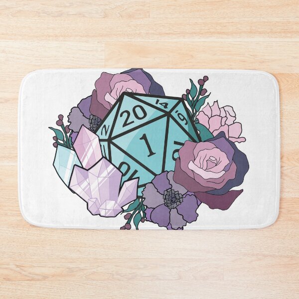 Item preview, Dungeons and Dragons Pastel Flowers D20 Dice designed and sold by NickiCollings.