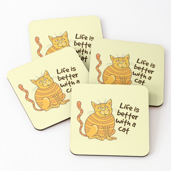 Item preview, Life is better with a cat designed and sold by Nesro34.