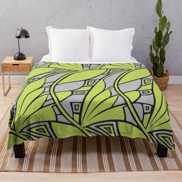 Item preview, Modern art nouveau tessellations green and gray designed and sold by aapshop.