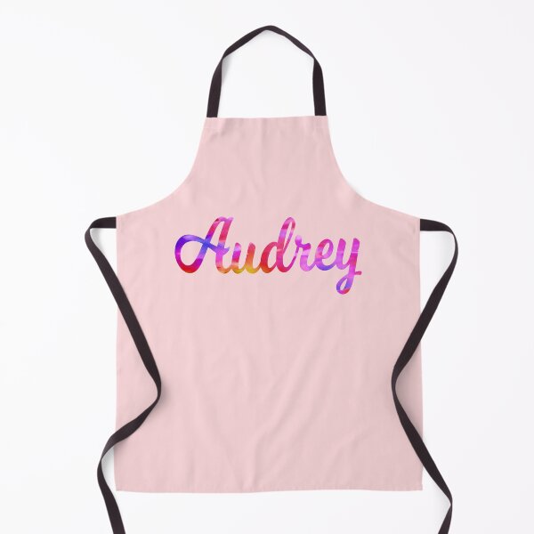 Item preview, Audrey girls name pretty multi-color design designed and sold by ComicKitsch.