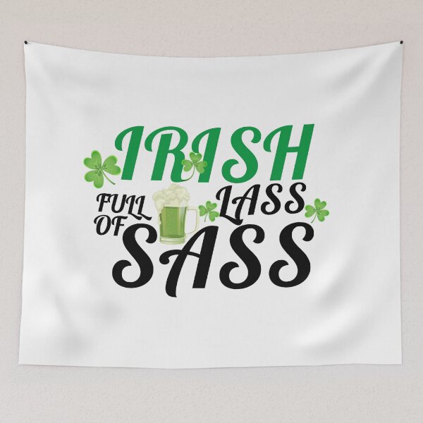 Item preview, Irish Lass Full Of Sass - St Patrick's Day designed and sold by mewsis.