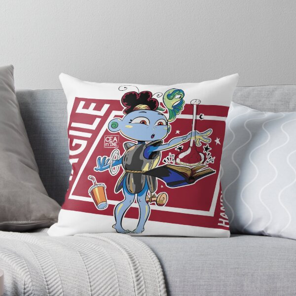 Fragile - handle with care Throw Pillow