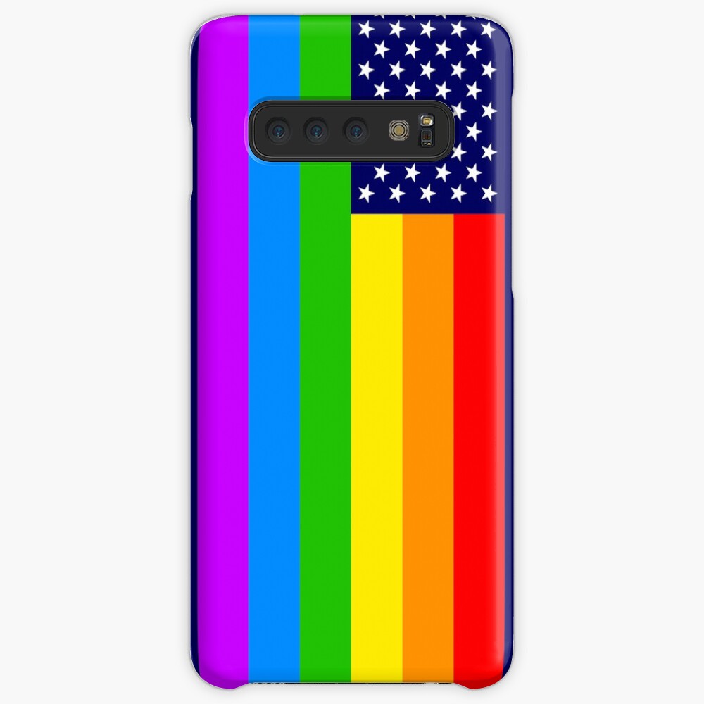 Gay USA Rainbow Flag - American LGBT Stars and Stripes Samsung Galaxy Leichte Hülle