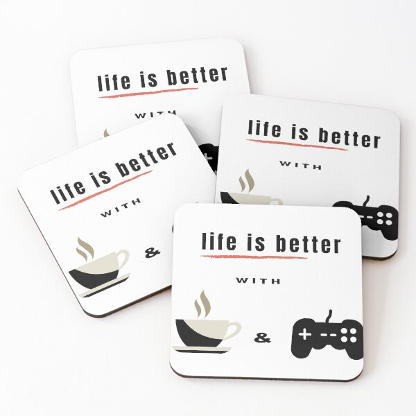 Item preview, life is better with coffee and game designed and sold by vishkhatri.