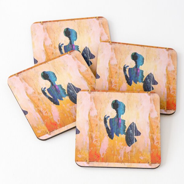 Item preview, Girl With A Fan & Orange Background designed and sold by Kevin Power.
