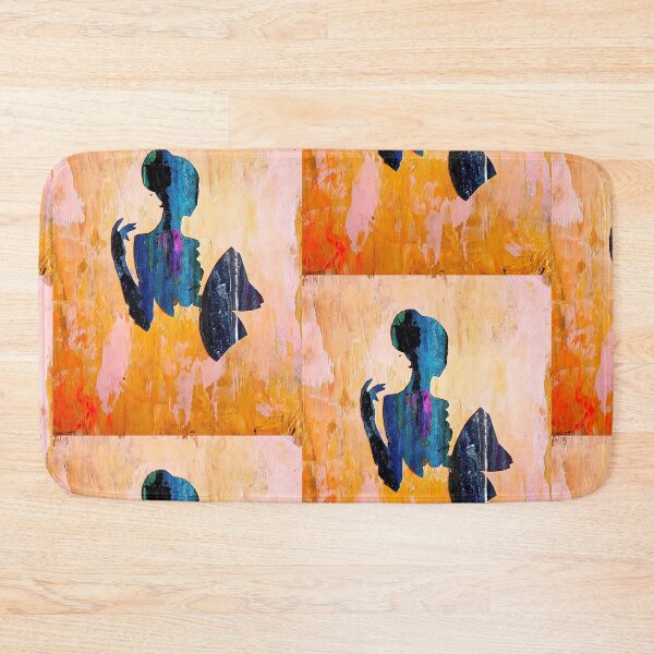 Item preview, Girl With A Fan & Orange Background designed and sold by Kevin Power.