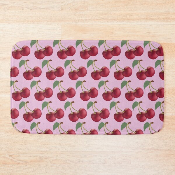 Item preview, Pattern of realistic red cherry fruits designed and sold by digoarpi.