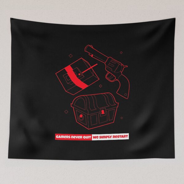 Item preview, GAMERS NEVER QUIT WE SIMPLY RESTART Crazy Cool Meme Quote designed and sold by LevelUpMerch.