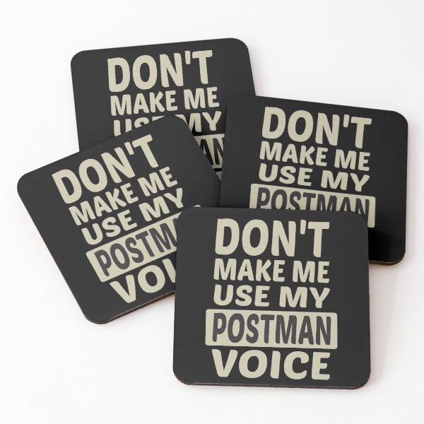 Item preview, Don't Make Me Use My Postman Voice, Cute Funny Gift Idea For Postmen designed and sold by awesomedraw.