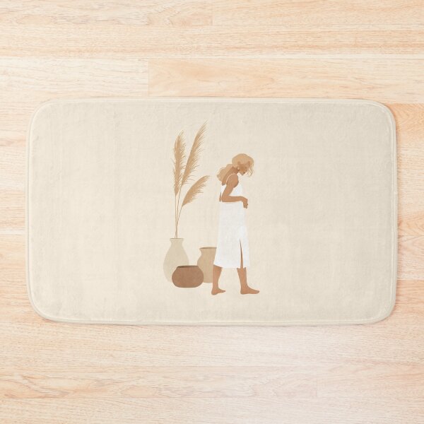 Item preview, Listen To The Silence - Minimalistic Female Terracotta Illustration designed and sold by ClassicKatsara.