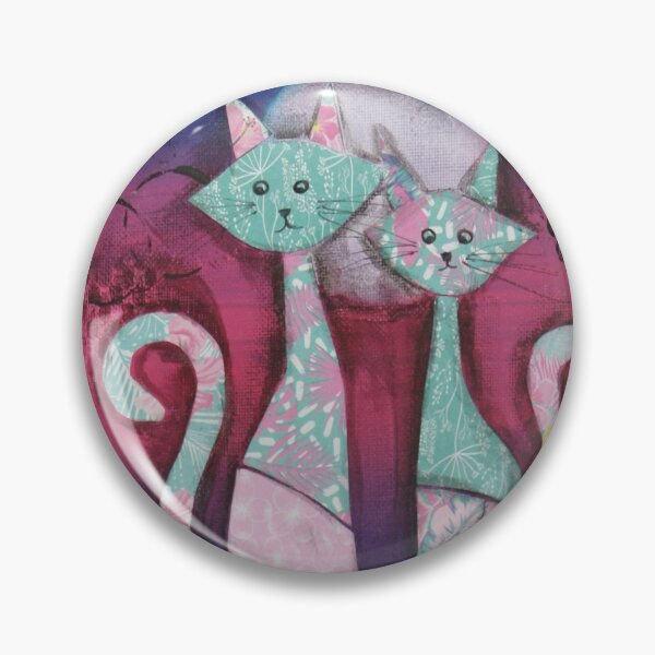 Item preview, Moonlight Cat Lovers designed and sold by artycraftylady.