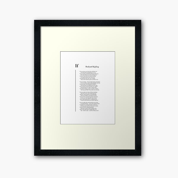 Item preview, If by Rudyard Kipling designed and sold by wisemagpie.