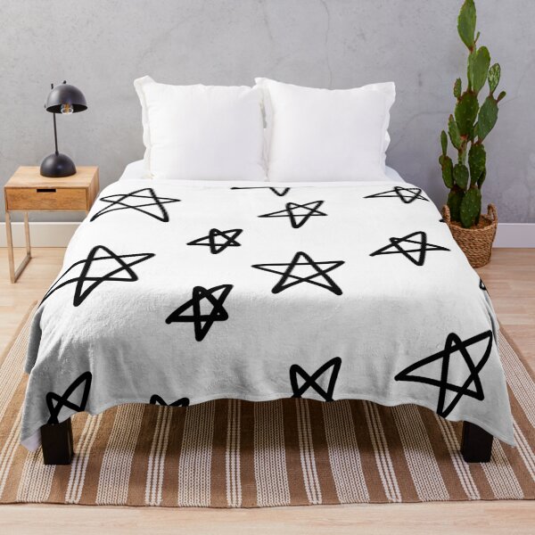 Item preview, Hand Drawn Stars (black/white) designed and sold by Design Minds Boutique.