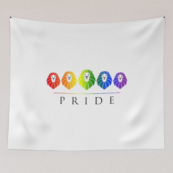 Item preview, Gay Pride Rainbow Lions designed and sold by SpoofTShirts.